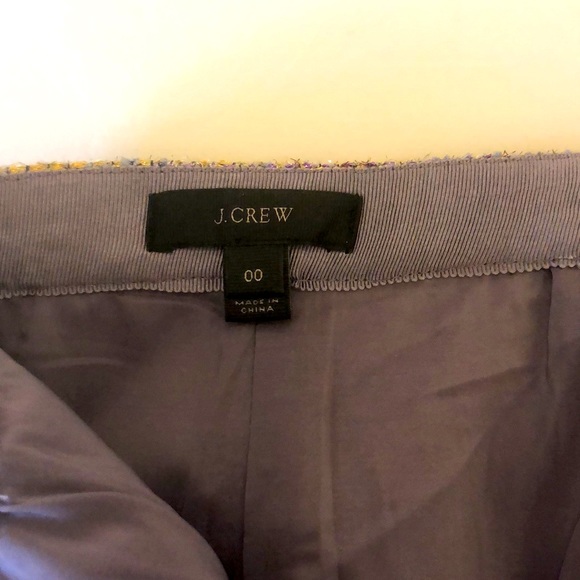 J Crew Metallic Gold Midi Skirt Size 00 - Picture 5 of 5